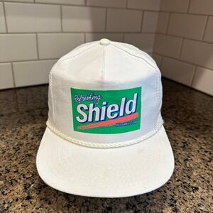 Shield Deodorant‎ Soap Promotional Speedway Trucker Cap Hat White Snapback